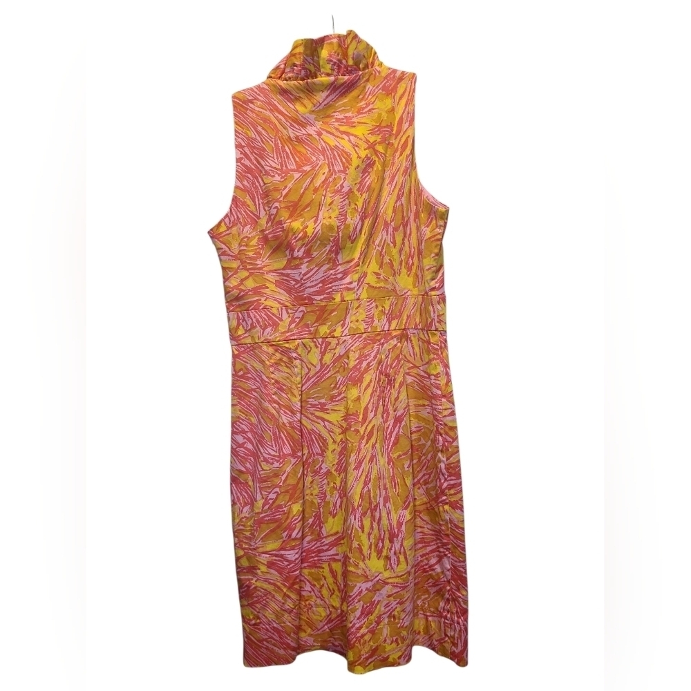 Just...Taylor Pink and Yellow Ruffle Mini Dress Size 6 - Picture 2 of 4